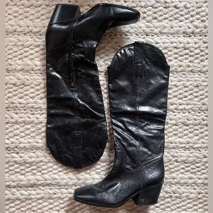 Elegant Black Sam Edelman Britten Western Boot